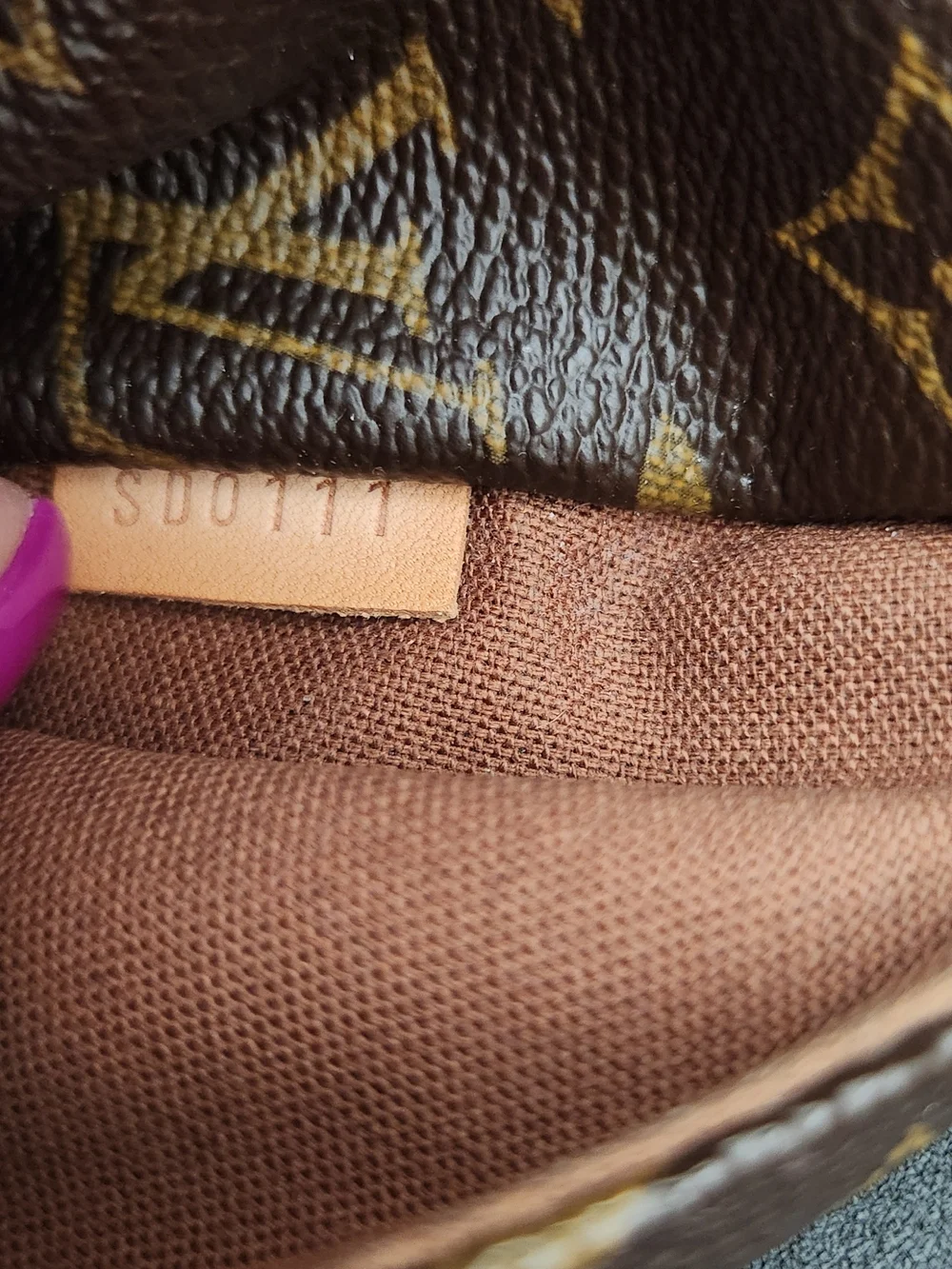Louis Vuitton Monogram Canvas Shoulder Tote in Brown and Tan Leather - Picture 9 of 10